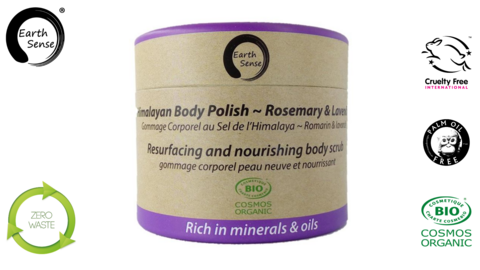 Bio -zertifizierter Körperpolitur Peeling - Lavendel & Rosemary 200 ml - 1 Stück
