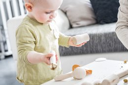 Zabawka muzyczna dla dzieci "GlücksBaby" | Dźwiękowa zabawka wykonana z regionalnego drewna | Zabawki i instrumenty dla dzieci od 1 roku | 100% wyprodukowano w Niemczech