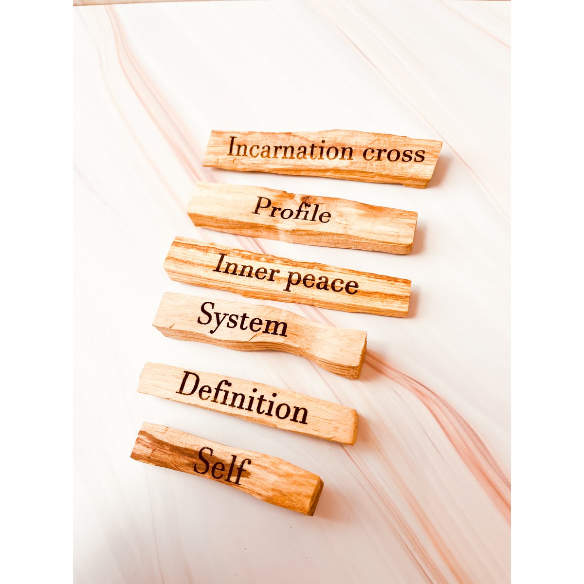 Palo Santo met tekst: Human Design Deep Dive set