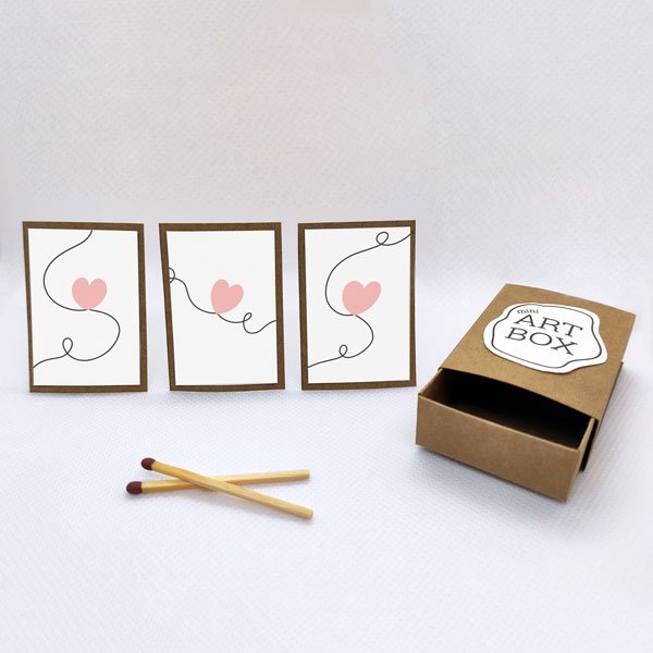 DIY Mini Art - Love Pink (4 PCs)