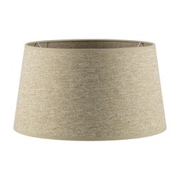 Abat-jour en tissu Home Sweet Home Marron - 35 x 30 x 19 cm