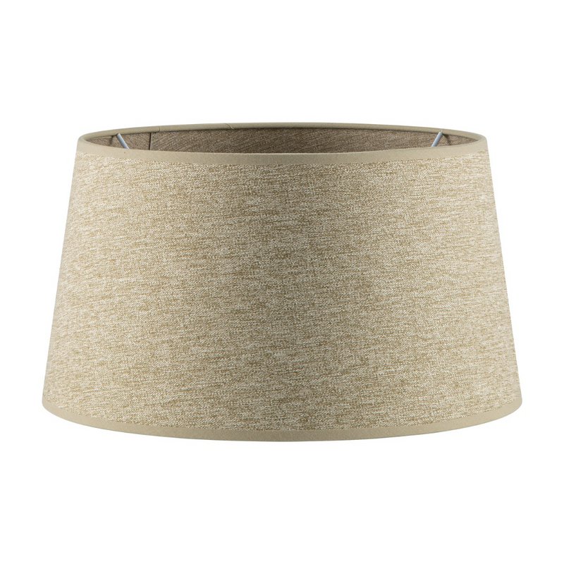 Abat-jour en tissu Home Sweet Home Marron - 35 x 30 x 19 cm