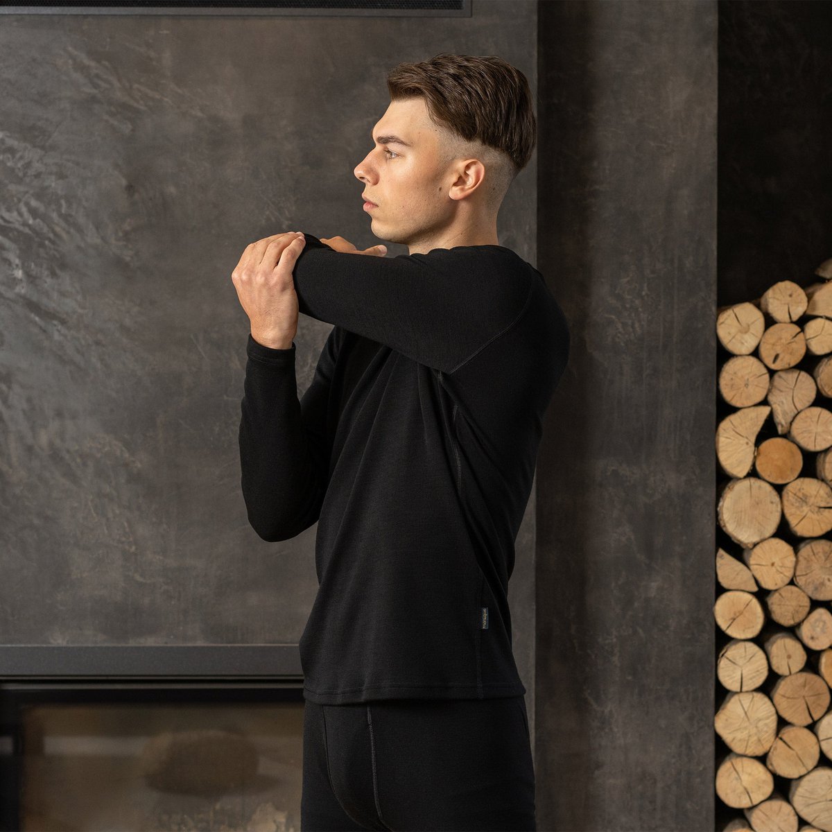 Men's Merino 250 Long Sleeve Crew Black