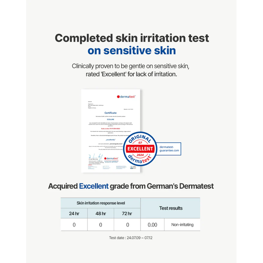 ECOLLINE Clean Gel Limpiador Dermocosmético | Limpieza suave sin barreras con agua de manzanilla y tensioactivos vegetales | Cuidado de la piel COREANO