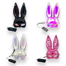 Kinky Pleasure - KP002 - Bunny Mask Deluxe - Med lys - 4 farver