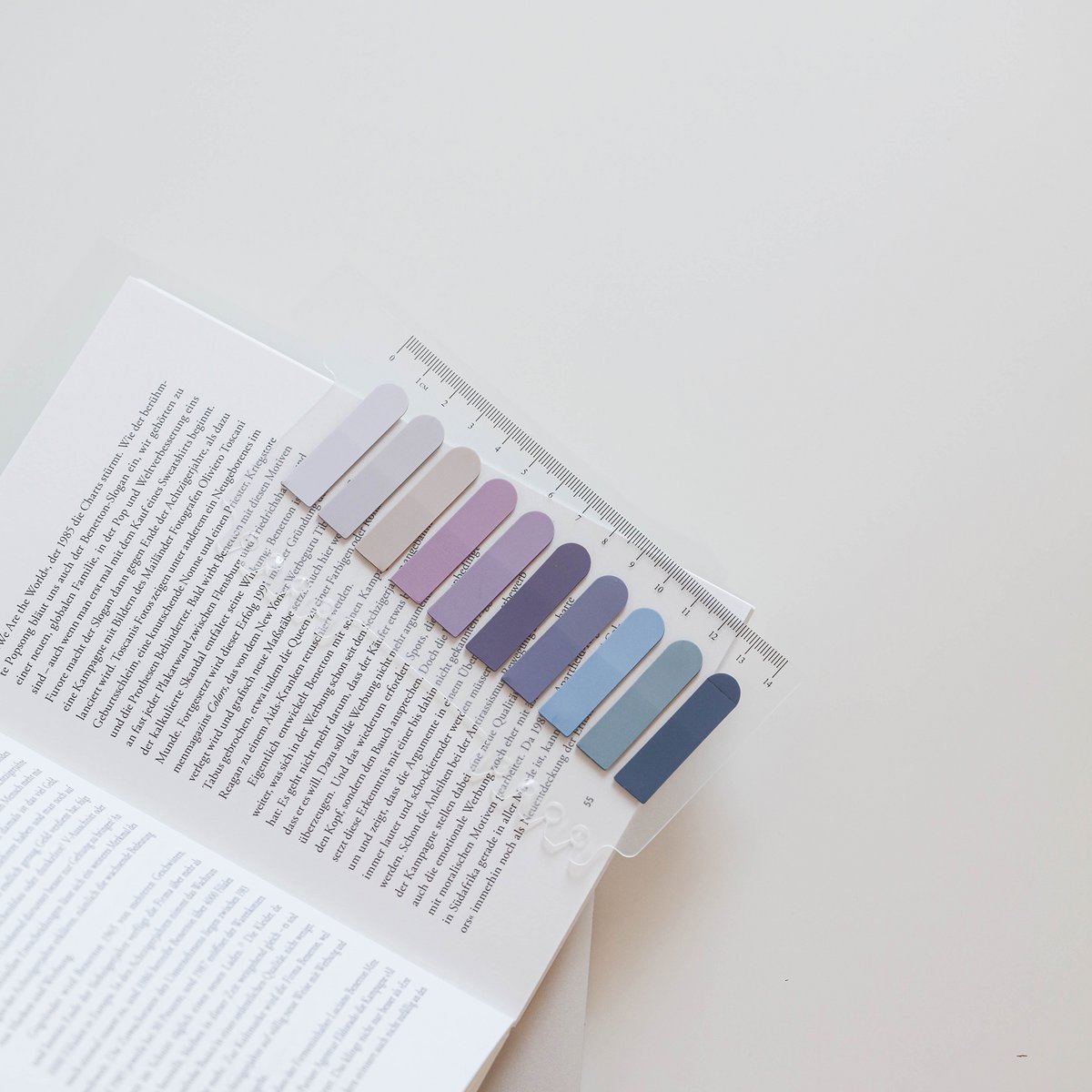 Mystic Purple | Ordinate Pack of 200 Adhesive Strips Adhesive Marker Film | Writeable sticky notes tabs | 10 Colors Adhesive Markers | Adhesive notes l Index Tabs | Page Marker for page marking