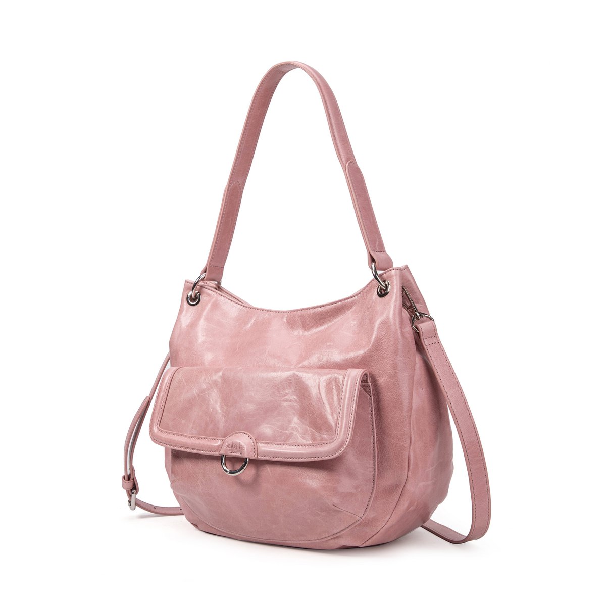 Ully Pink Hobo Ledertasche