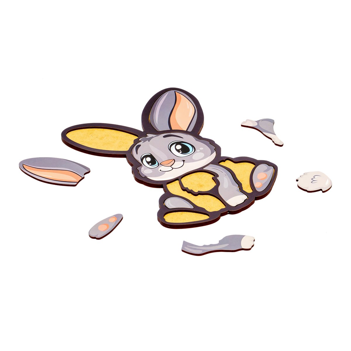 Wooden Bunny Puzzle for Kids