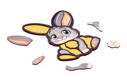 Wooden Bunny Puzzle for Kids