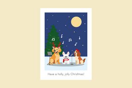Julekort - Hav en kristtorn, glædelig jul!