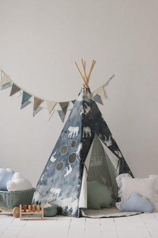 Tipi- und Mattenset „Nachthimmel“