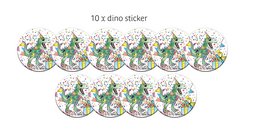 Dino (sluit)stickers 10x