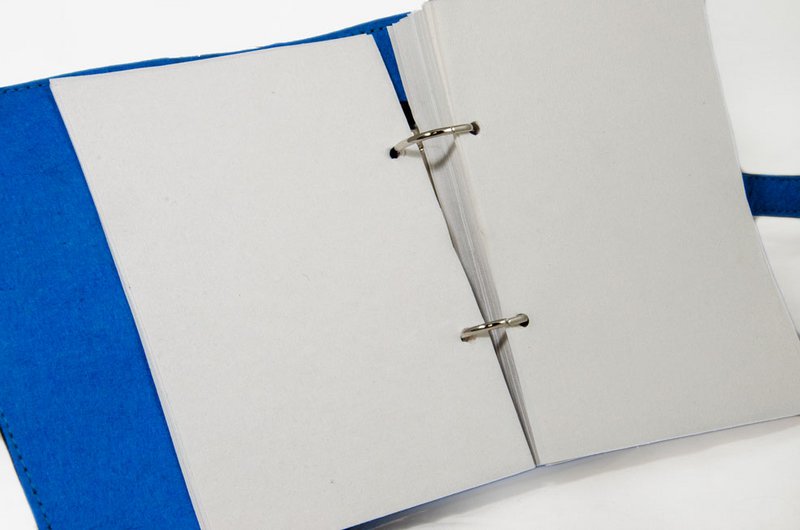 BINDI CARNET CLASSEUR A5 EN CHAMBRE À AIR ET FEUTRINE