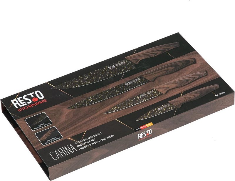 RESTO 95501 Carina Luxury Knife Set - 4 pieces - In gift packaging