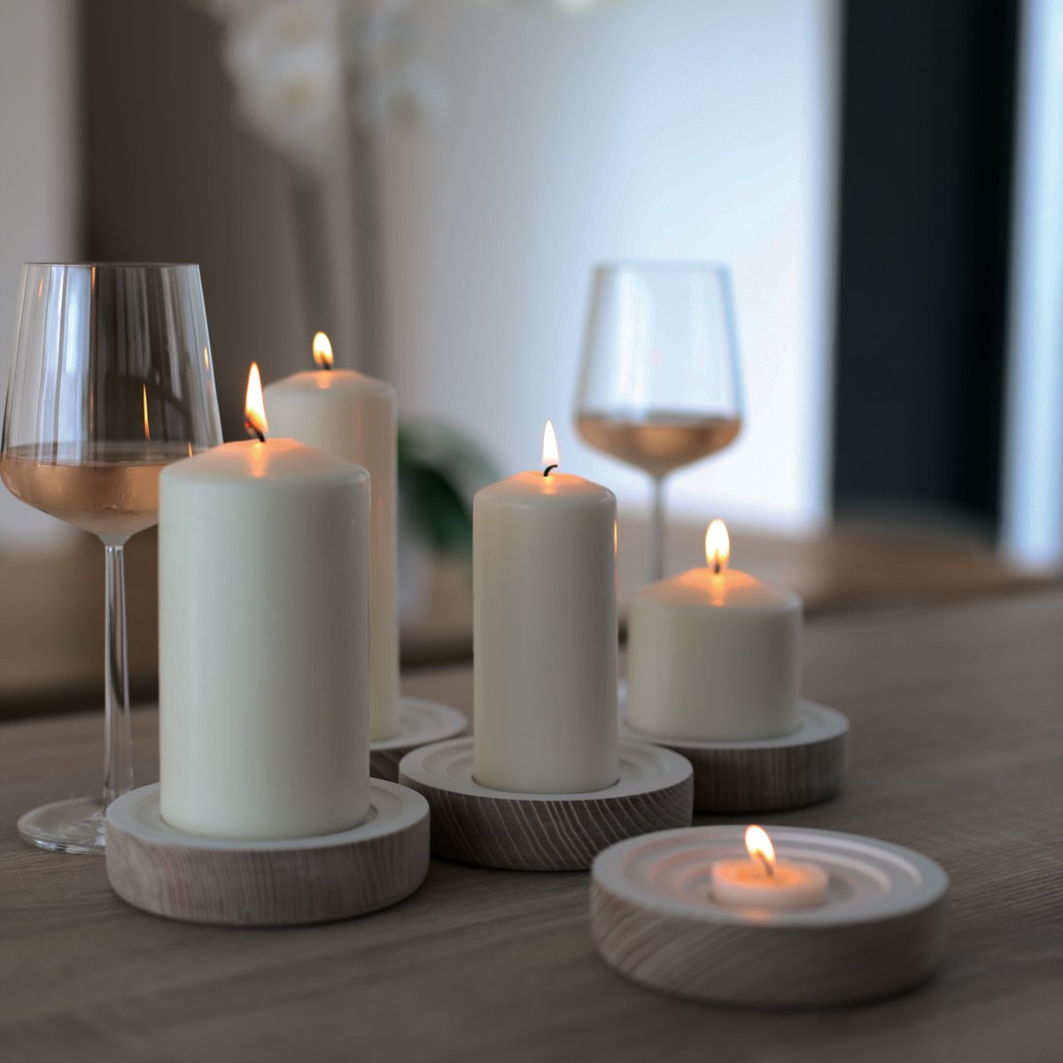 Kerzenhalter CANDLE WOOGIE grün