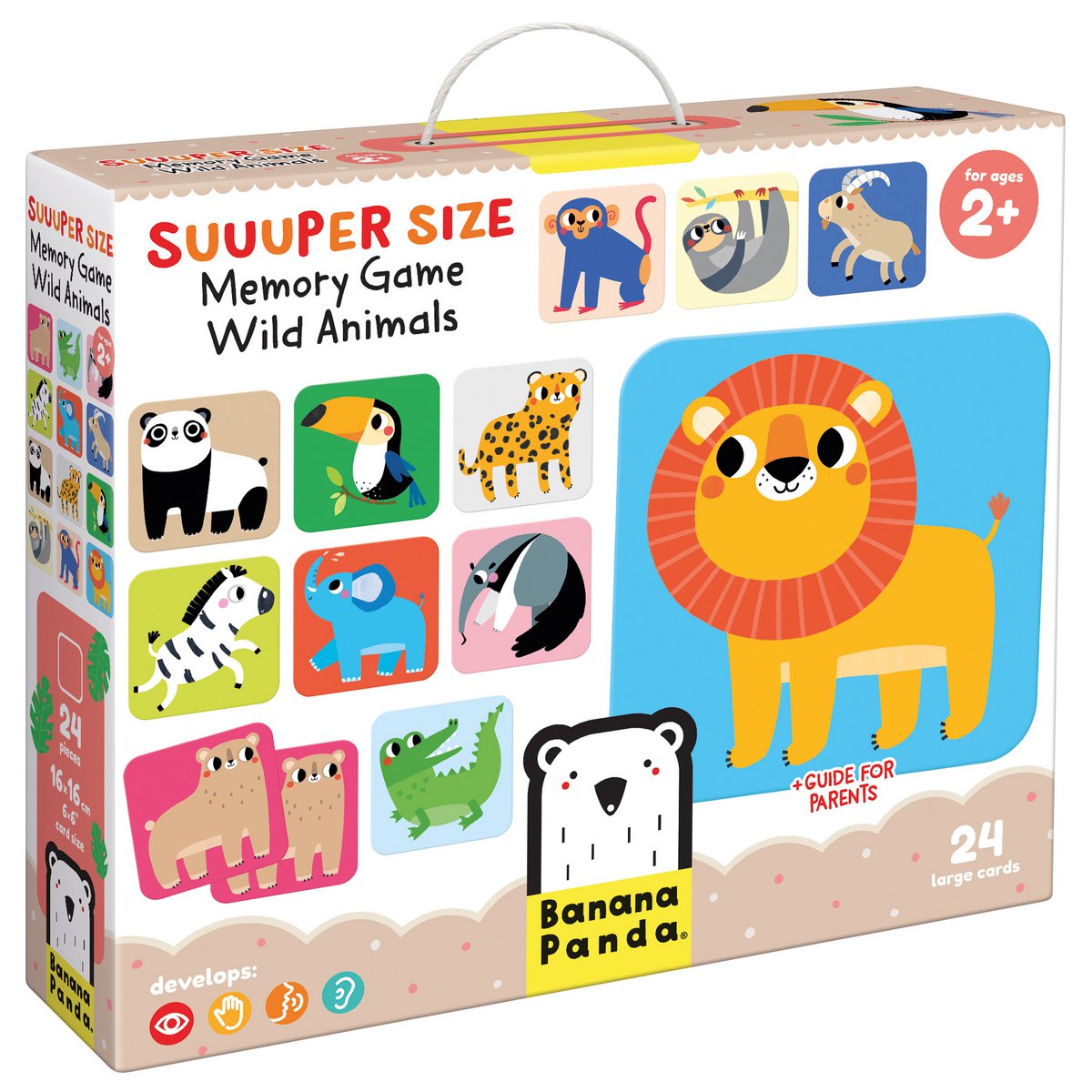 Suuuper Size Memory Gioco Wild Animals 2+