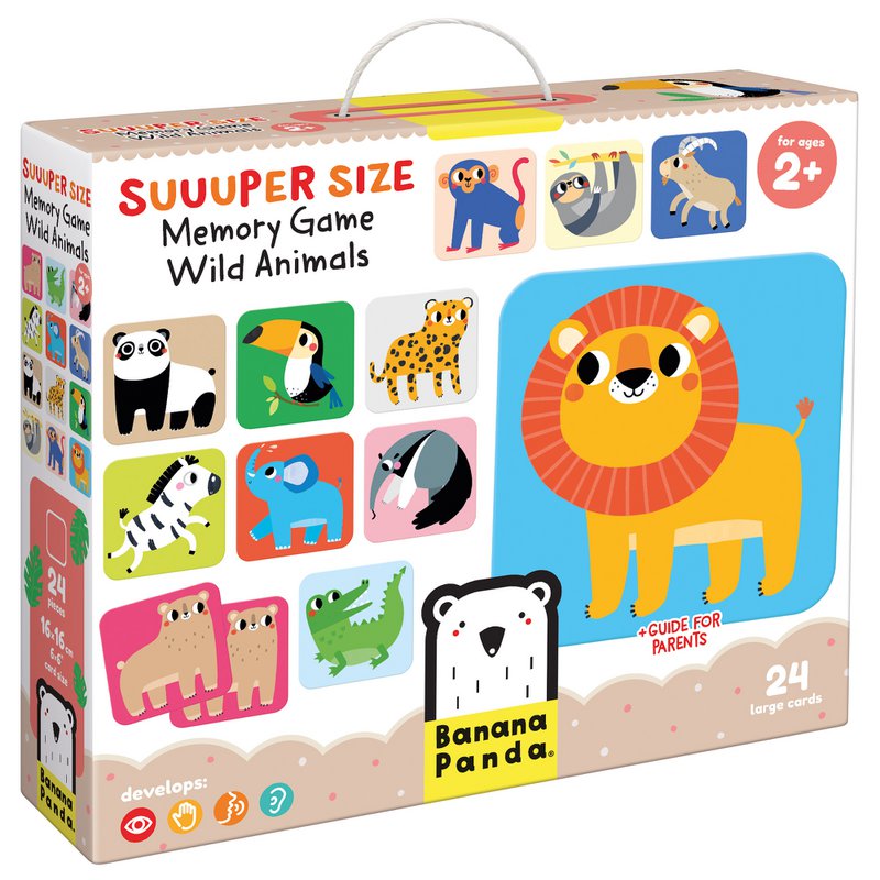 Suuuper Size Memory Game Wilde Tiere 2+