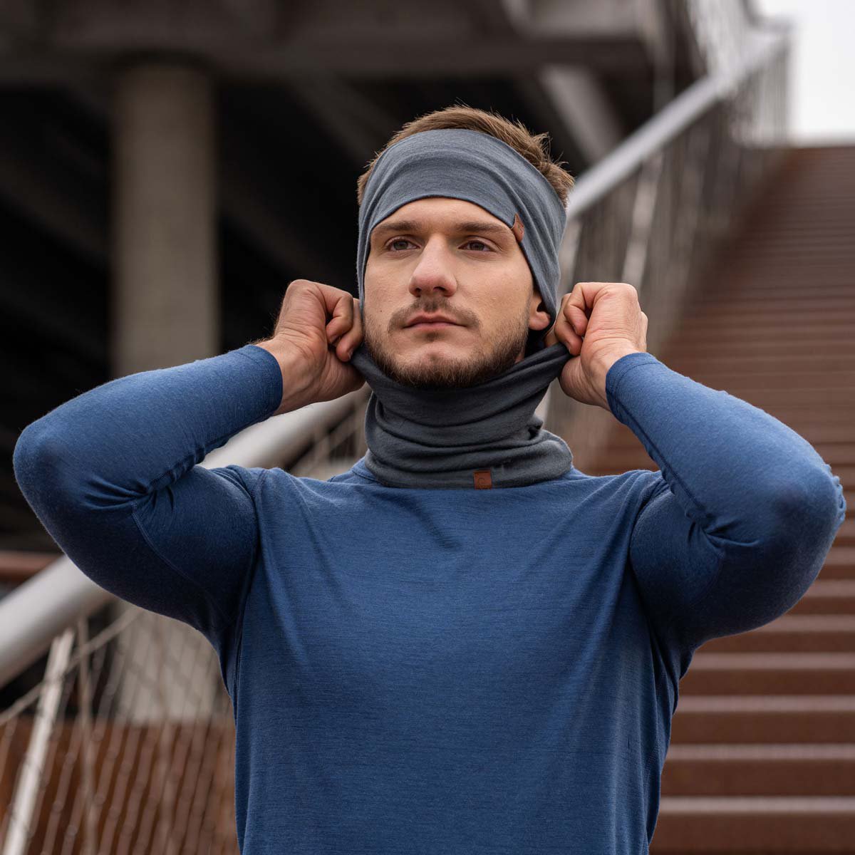 Bandeau Homme 160 Merino Perfect Grey