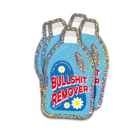Glitter sticker Bullshit remover wasmiddel
