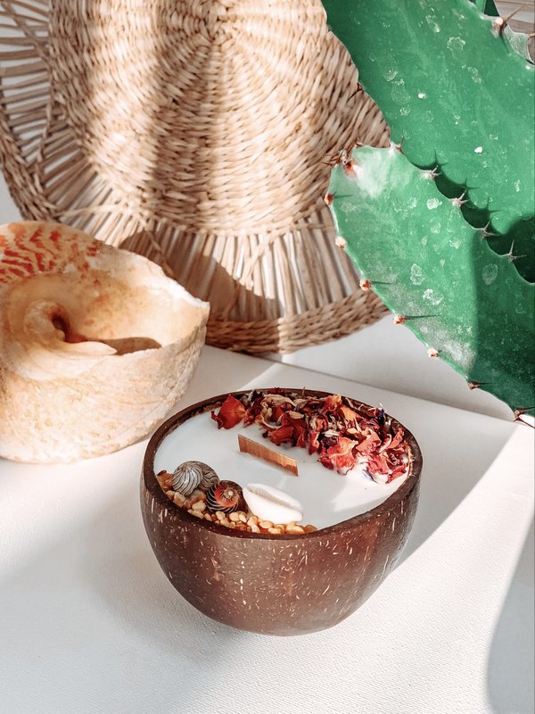 Surf Coconut Kokosnussschalenkerze