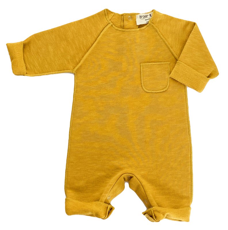 Babysuit poche moutarde