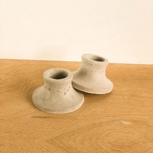 Concrete candle holder