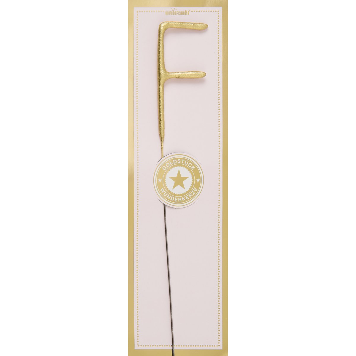 F gold Goldstück rosa Wondercandle® classic