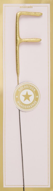 F gold Goldstück rosa Wondercandle® classic