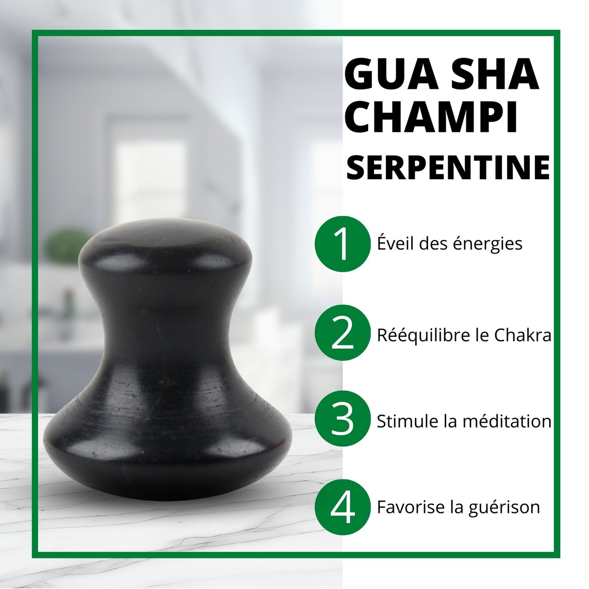 Champi Gua Sha en Piedra Natural | 3 modelos para elegir