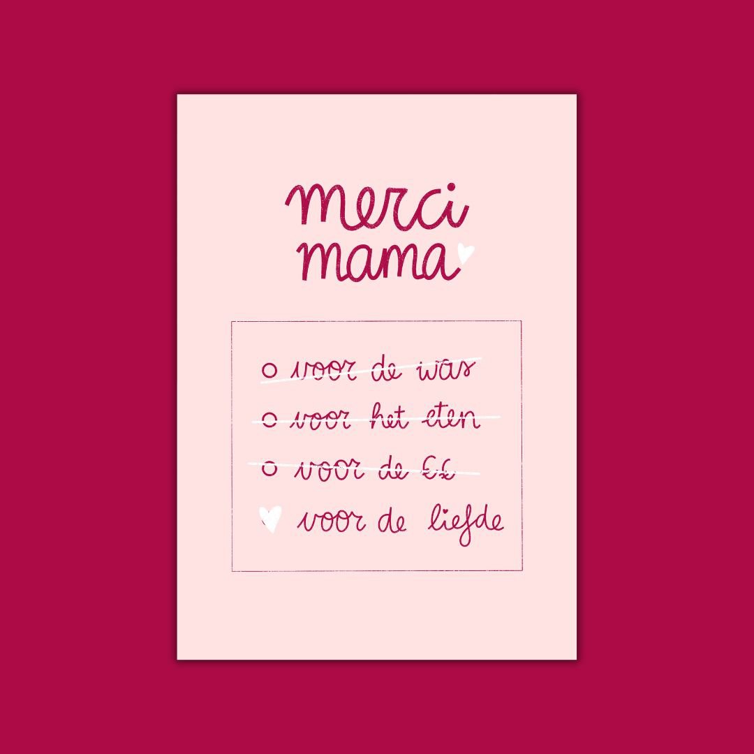 WENSKAART - Merci mama