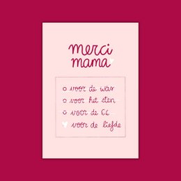 WENSKAART - Merci mama