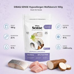 DIBAQ SENSE Hypoallergen Wolfsbarsch 100g