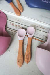 Silicone spoon pastel pink 14 cm Little Isabelle Rose