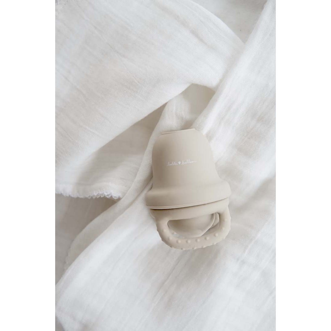 Silikone babyfoder - Oyster Beige