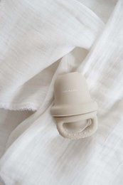 Silikone babyfoder - Oyster Beige