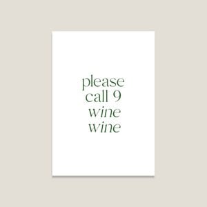 Postcard 'Wine'