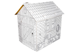 Creative Playhouse piccola fattoria, giocattolo di cartone per bambini, fai -da -te, costruzione e colorazione, 3+, ottimo regalo per compleanni e feste