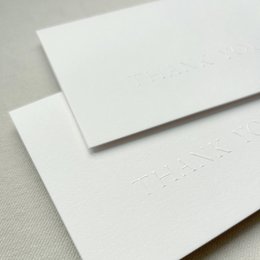 Tipografia "GRAZIE" - biglietto pieghevole, biglietto di ringraziamento, biglietto di ringraziamento (PU = 10 pezzi)