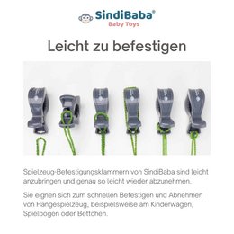 Gehäkelter Spielbogen-Anhänger Eichhörnchen NUTTY (3in1)
