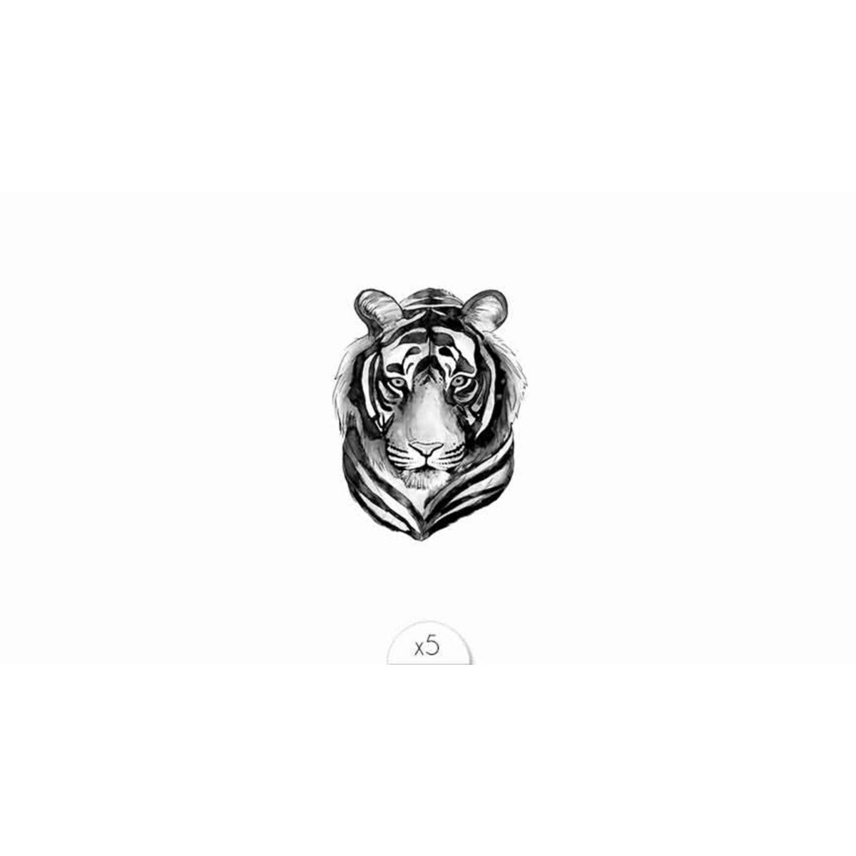 Tijdelijke tattoo: Tijger