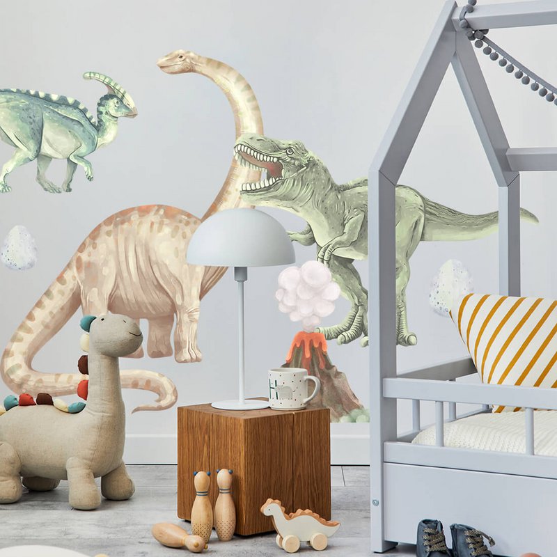 Vægklistermærke | Dinosaurer I