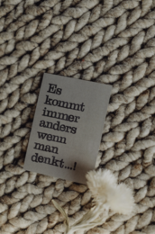 Stamped Postcard "Es kommt anders"