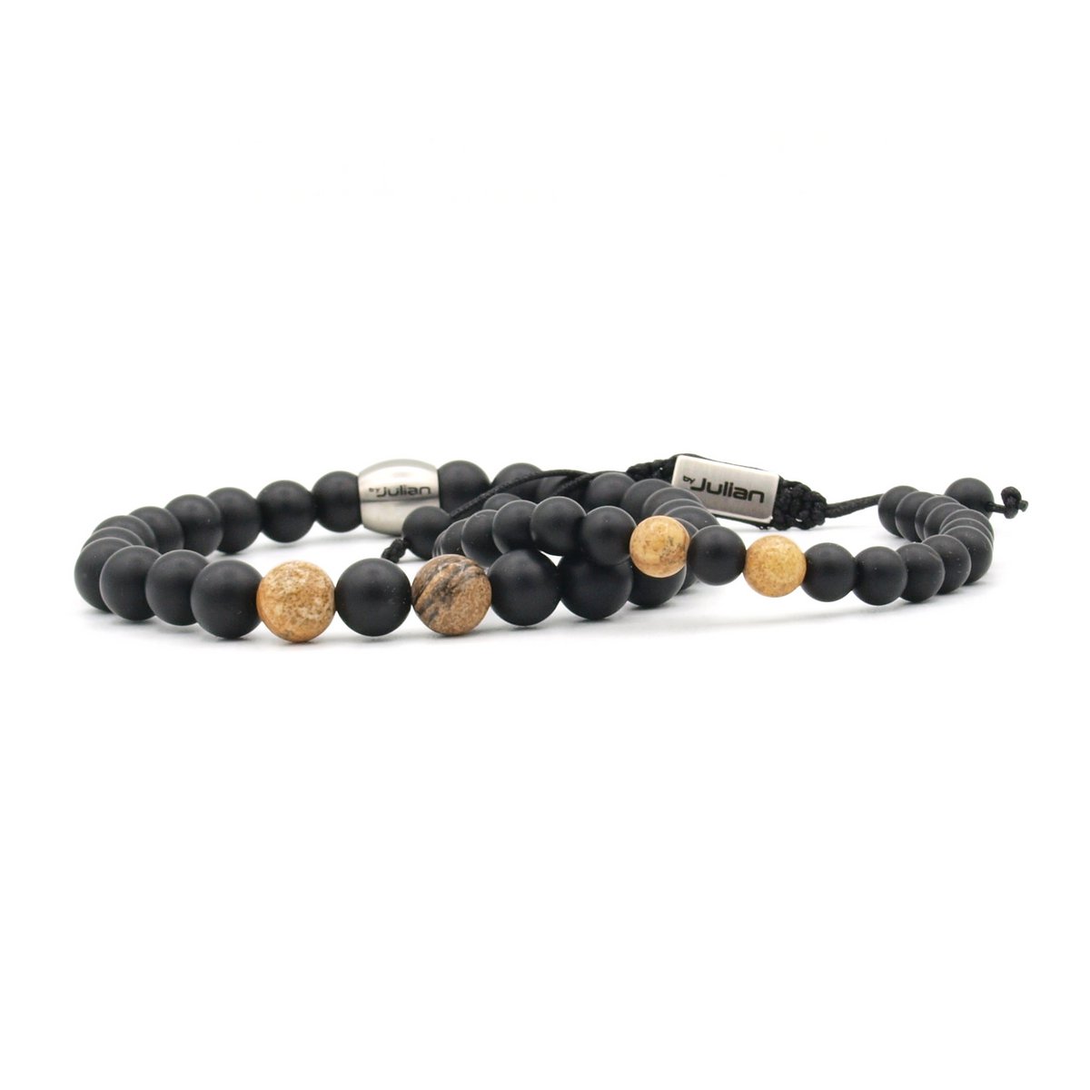 Vader en zoon armbandenset landschap jaspis