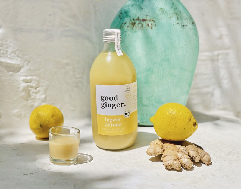 Økologisk ingefærkoncentrat + citronsaft