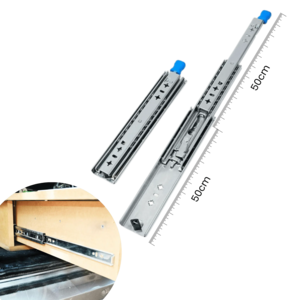 2 x 100 cm kugelgelagerte Schubladenführung – schwere Belastung 70 kg