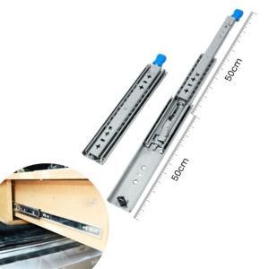 2 x 100 cm kogelgelagerde ladegeleider - zware belasting 70 kg