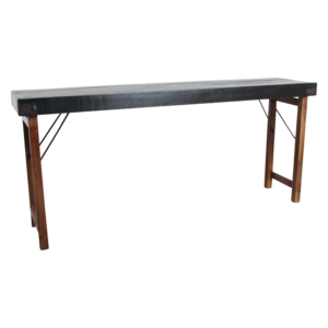 Console table black foldable