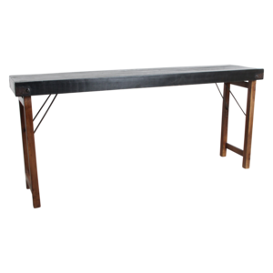 Console table black foldable