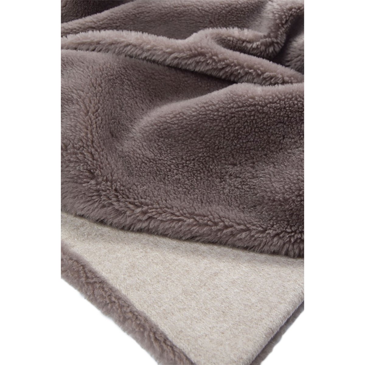 Plaid Świadoma Wełna Taupe