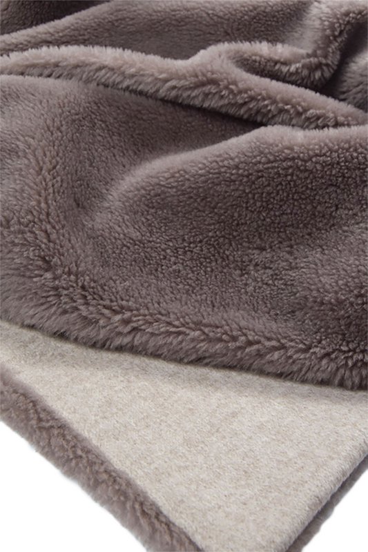 Plaid Conscious Wool Taupe